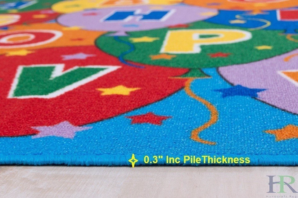 Kids ABC Rugs for Playroom 5X7  Boys Girls  Nursery Room Decor Non-Skid - Image 3 of 4