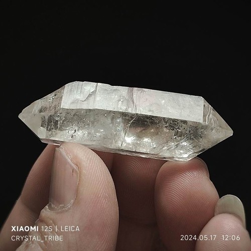 18g Natural Clear Skeletal Crystal Quartz Double Terminating Healing 4572 - Picture 11 of 18