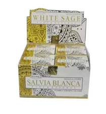 Deepika White Sage Pure & Natural Masala Cone Dhoop Incense 12 Pack x 10 Cones
