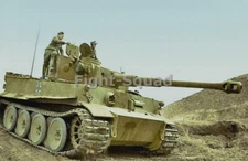 WW2 Picture Photo Tunisia 1943 German Tank Tiger 1 Ausf  Panzer Abteilung 4145