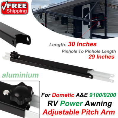 Replacement Front Channel For Dometic 9100/9200 Power RV Awning - 64.25 Inch, Black, Made In USA 7 thumbnail image