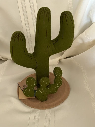 1995 Annalee Rare 12” & 5” Cactus Set