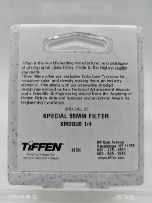 New Tiffen 55mm Smoque 1/4 Filter (Atmosphere Diffusion Filters) MFR #55SMQ14