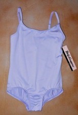 NWT Body Wrappers 0110 Camisole Leotard Lilac Girls Ballet Adjustible Straps