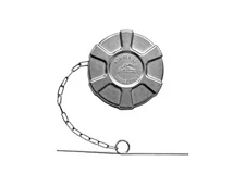 RSTP 3 1/2” Nominal Non-Locking Aluminum Diesel Fuel Cap for International
