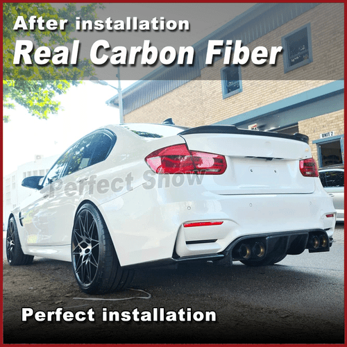 Alerón trasero de carbono alerón labio ala adecuada para BMW F30 F80 320i 340i M3 13-18 - Imagen 5 de 13
