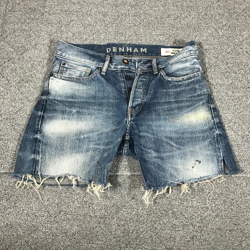 Denham Jeans Shorts Mens Large 32 Blue 
