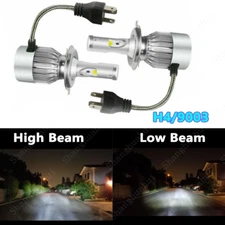 H4 9003 LED Headlight Bulbs Hi Low Beam Conversion Kit 6000K White Canbus