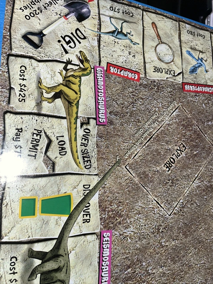 Tablero de juego de repuesto Late For The Sky Dino-poly Edition nuevo Foto 3 de 4