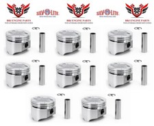 8 Silvolite Standard Size 4.050 Dish Top Pistons For 1968-1976 Ford 390 Fe V8