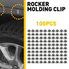 Rocker 100Pcs Door Moulding Clip With Sealer Fasteners Clip Fit For 11571175 GM