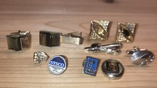 Small Cufflinks And Pins Lot Sysco Realtor Association And More Vintage