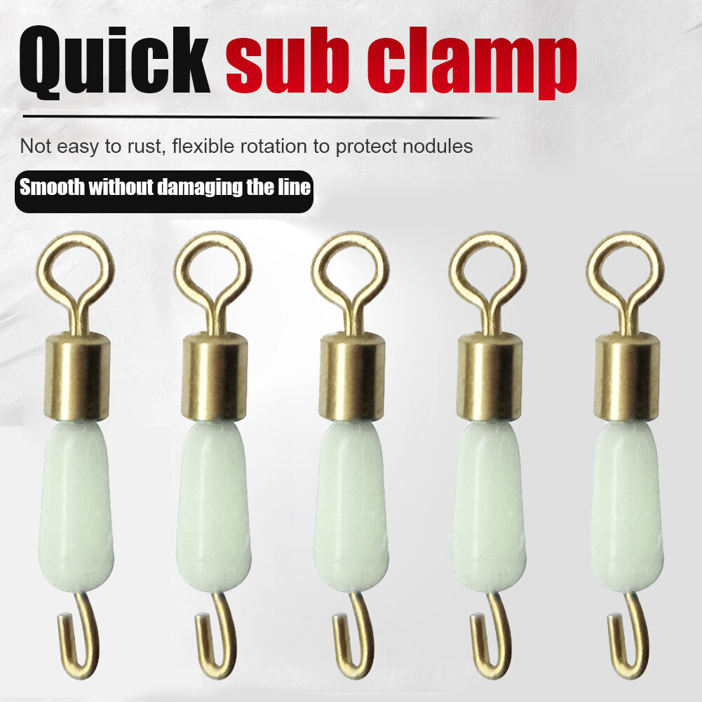 30pcs Ball Bearing Swivel Rings Fishing Connector Fast Link Hooks