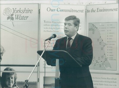 1991 Irton Water Supply Scheme Opening speech Scarborough news 9x7'' press photo 