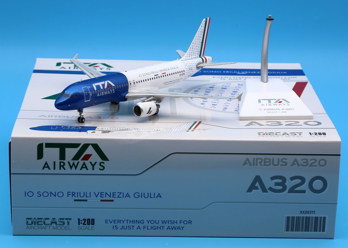 ITAエアウェイズ A320 EI-DTG 1/200 JC Wings 1:200 ITA Airways Airbus A320 Diecast Aircraft JET