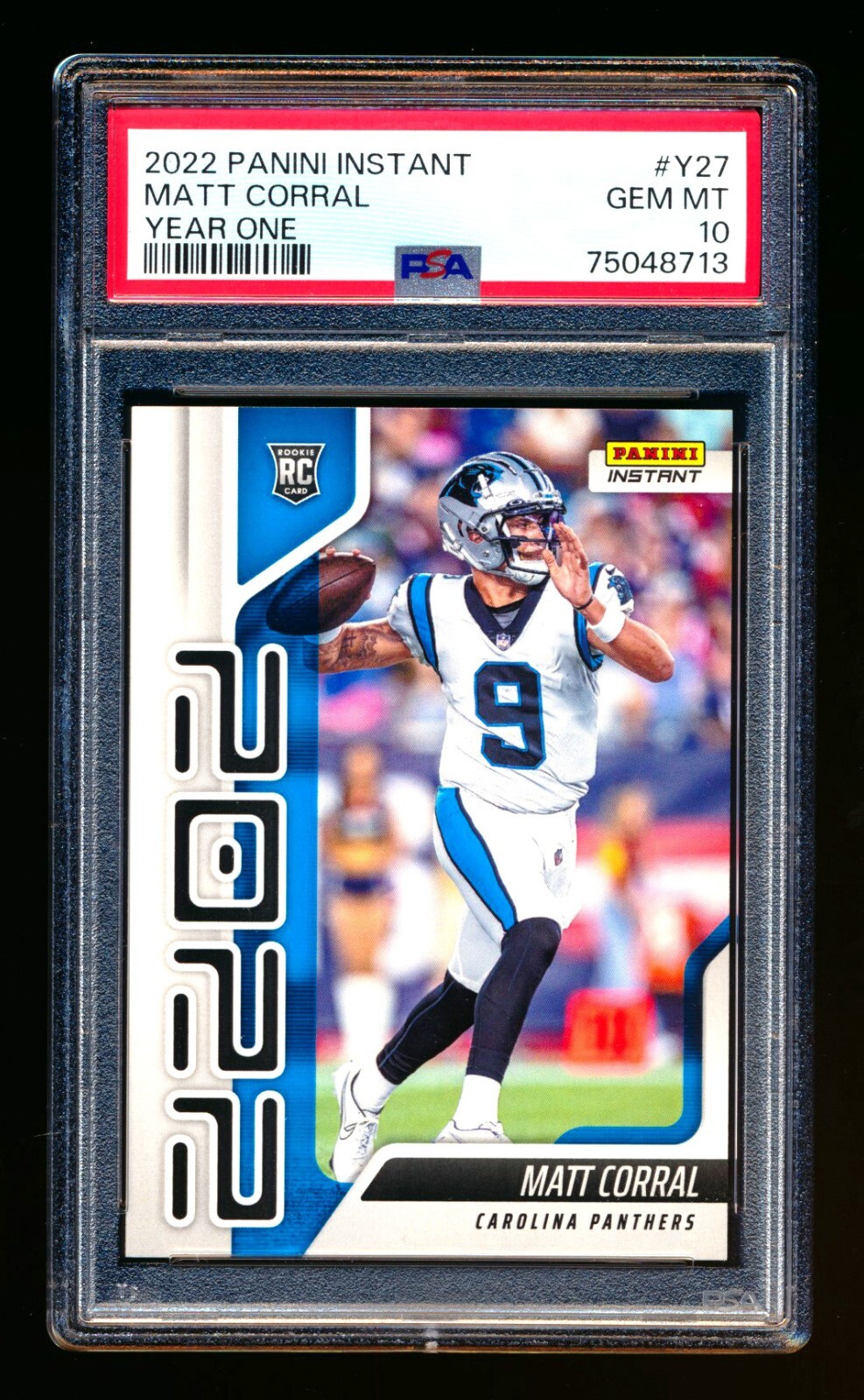 Matt Corral Panini Instant Year One #Y27 Base