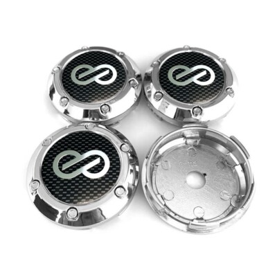 4X 66MM für Enkei Alufelge Nabenkappen Nabendeckel RACING Auto cap Sliber Deckel