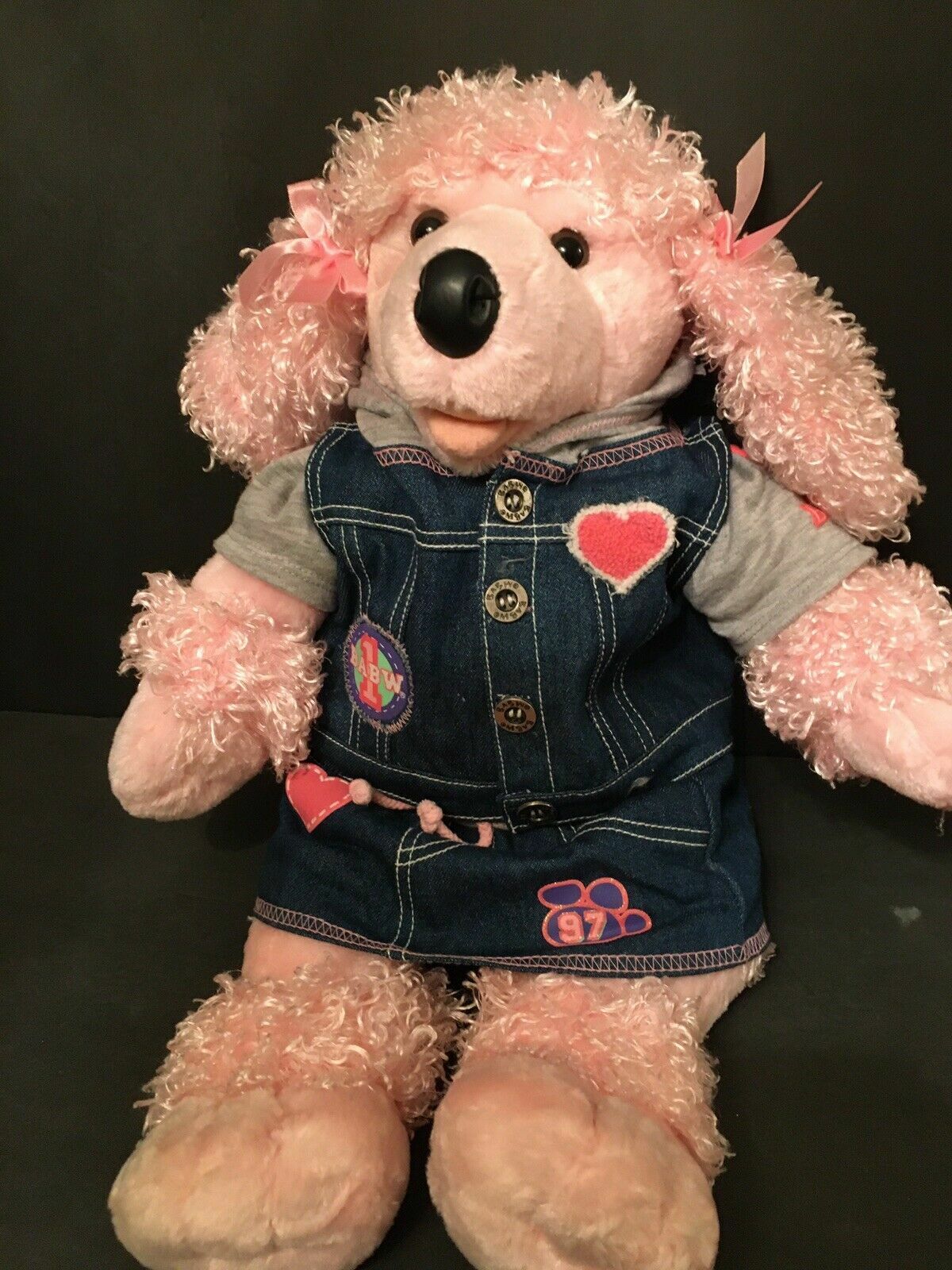 Beanie Babies Plush Stuffed BABW Build a Bear Workshop Flat Denim Jean-image
