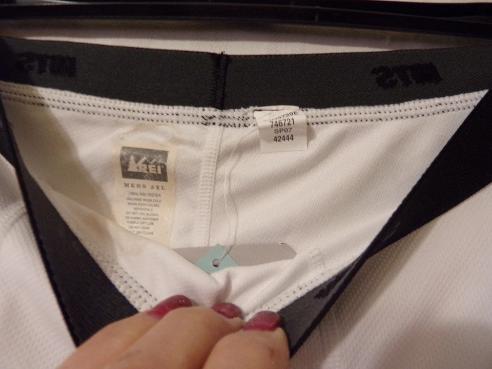 NUEVO Para Hombres 3X REI Blanco Ligero Capa Base Térmica Absorbente Ropa Interior Larga Nueva con Etiquetas Foto 3 de 4