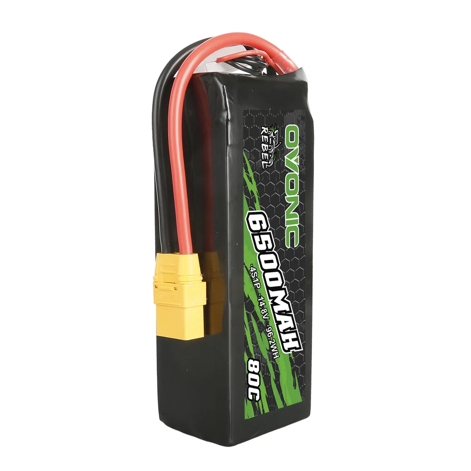 Ovonic 80C 14.8V 6500mAh 4S Lipo Akku mit XT90 für RC Auto LKW Flugzeug Heli Jet