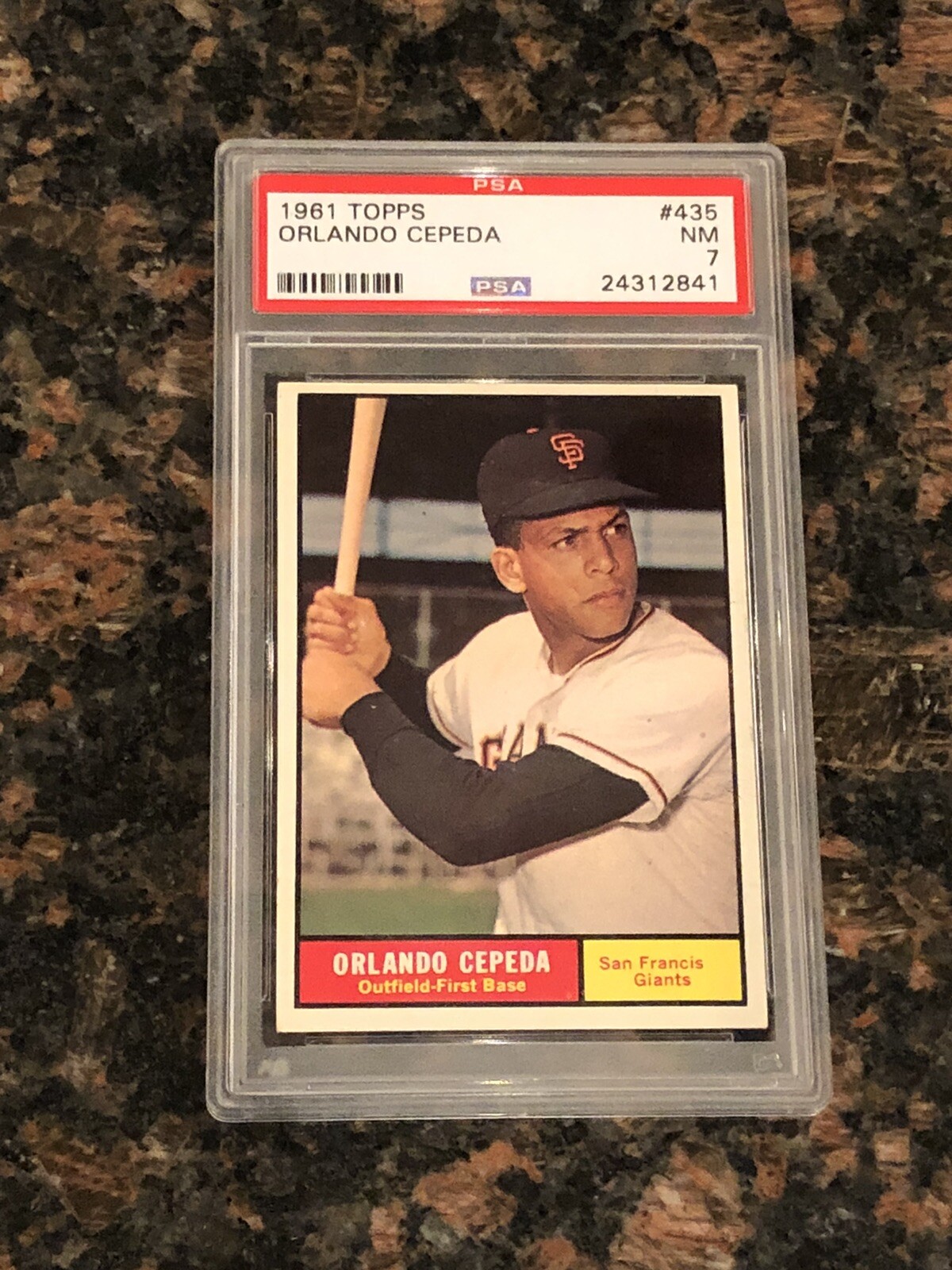 1961 Topps Orlando Cepeda #435 Baseball Card PSA 7