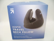 RENPHO Neck Pillow Airplane Travel Pillow 360° Neck Support Noise Canceling Grey