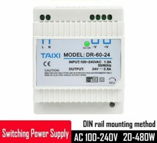 Switching Power Supply 5V-48V 30W-480W Control Device Circuit Board DIN Rail