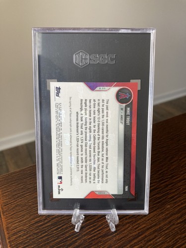 2022 Topps Now Auto Blue #782B MIKE TROUT #d to /49 SGC 10 POP 3 RARE GOAT SSP - Picture 2 of 4
