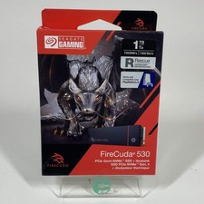 New Seagate 2280mm FireCuda 530 1TB M.2 NVMe Gen 4.0 x 4 SSD Z91000GM30023