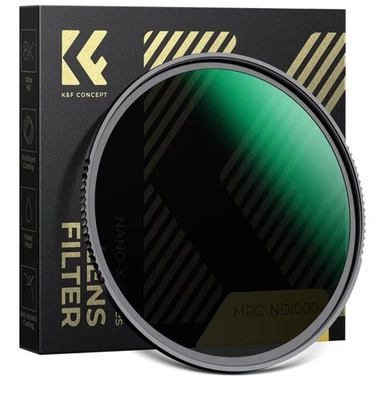 K&F CONCEPT 95mm ND1000 Filter, HD Neutral Density Lens Filter Optical Glass - Image 1 of 4