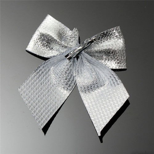  24 Pcs Bows Hanging Ornament Fabric for Basket Handmade Holiday Decor - Picture 2 of 3