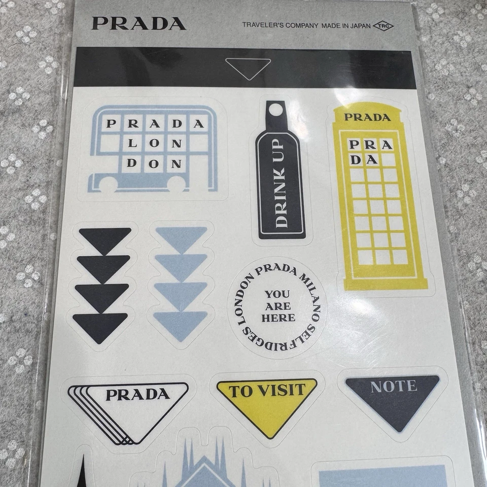 Prada Stickers Laptop Accessories Travel Luggage London Decals - Image 2 of 4