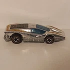 Hot Wheels Redline Turbo Charge 1974 Diecast 1:64 Silver Blue Orange Car