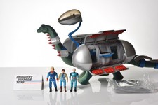 1980's Dino Riders Diplodocus with Accessories and Figures - Nearly Complete
