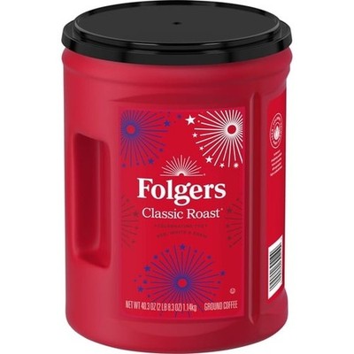 Folgers Classic Roast Medium Ground Coffee - 40.3 oz