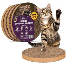 Scratch and Spin Cat Scratcher Replacement Pads for Active Play, Pack of 4
