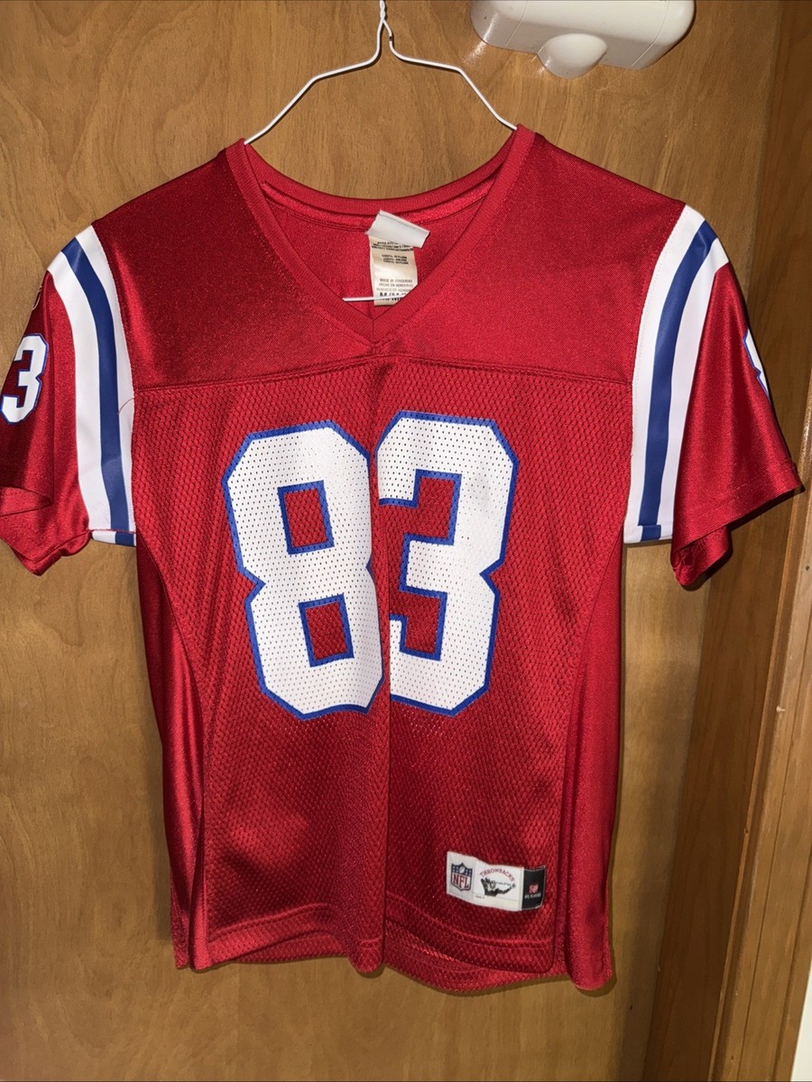 NFL VINTAGE NEW ENGLAND PATRIOTS #83 WES WELKER RED M WOMEN JERSEY