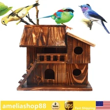 Squirrel House Nesting Box Bird Nature Animals Safety Wooden Nest Protector USA