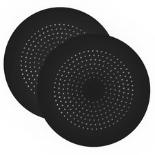 2 Pack Shower Drain Hair Catcher, Silicone Cover with New Black 2pack
