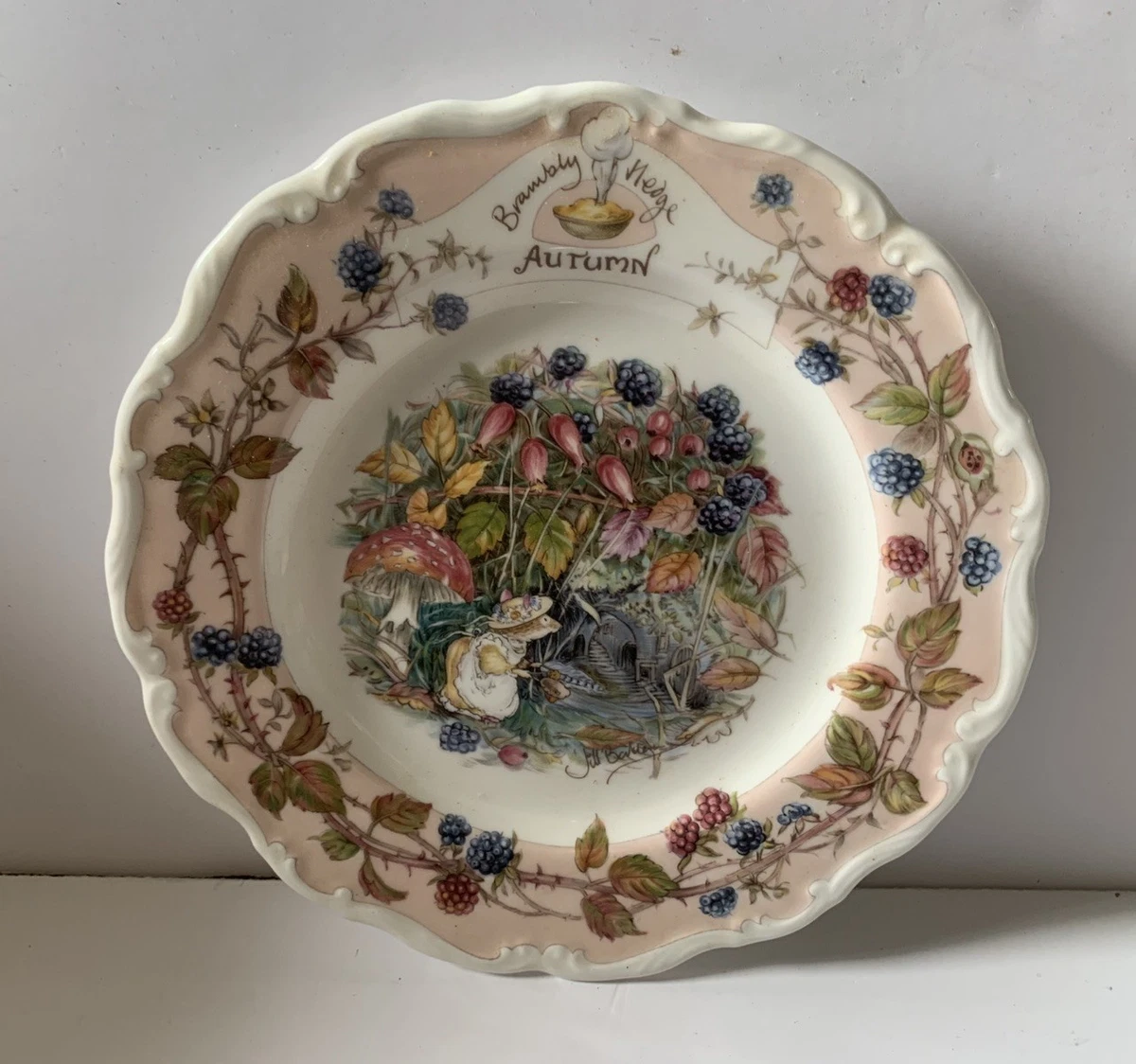 Brambly Hedge Autumn Plate for sale | eBay UK
