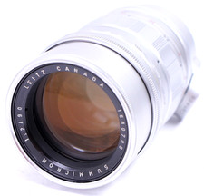 Leitz Summicron 90mm f/2 INVOO Leica M Lens Canada 2/90 Chrome Rare! Pre-Set ver