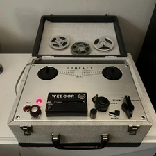 Webcor 2200 Reel-to-Reel Tape Recorder High-Fidelity With Case