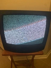 Vintage GE 19 Inch CRT TV Model 19GT357 W/remote Untested