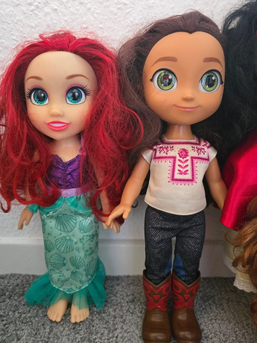 6x Disney Puppen Prinzessin - Belle, Arielle, Tinkerbell, Schneewittchen...