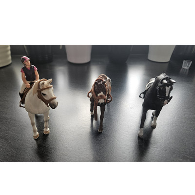 Schleich Pferde Action-Figuren Set mit Reiterin, mehrfarbig, Kunststoff
