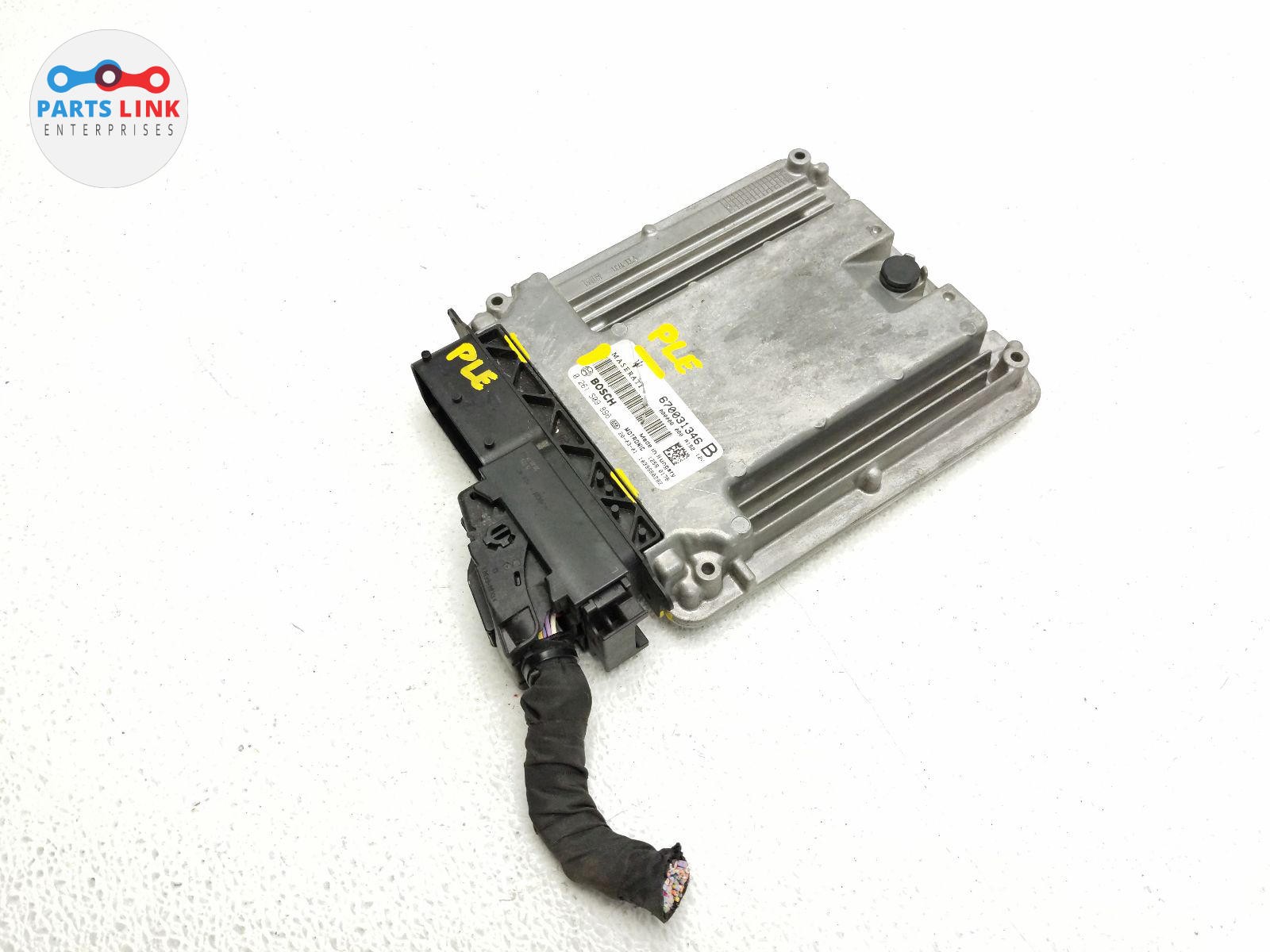 2017-20 MASERATI LEVANTE ENGINE CONTROL MODULE ECM ECU HARNESS 670031346 M161