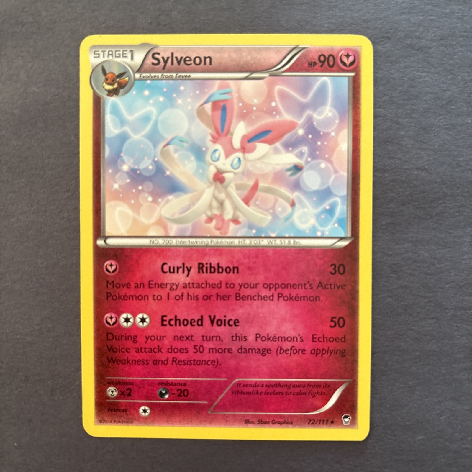 Sylveon 72/111 Pokemon Furious Fists Regular Finish LP Pokemon TCG