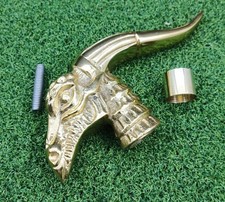 Dragon Head Designer Antique Style Solid Brass Handle For Wooden Walking Stick