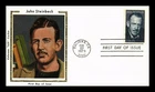 US COVER JOHN STEINBECK LITERARY ARTS FIRST DAY ISSUE COLORANO SILK CACHET