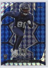 2022 Panini Mosaic Rookies Blue Mosaic Prizm 50/99 Bo Melton #348 2h5